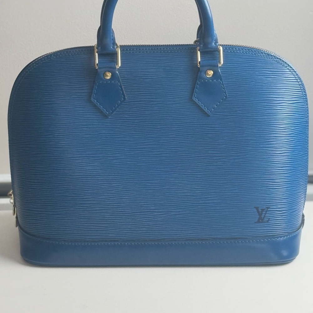 SOLD Louis Vuitton Blue Epi Alma PM